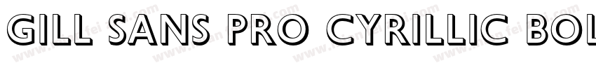 Gill Sans Pro Cyrillic Bold Italic字体转换